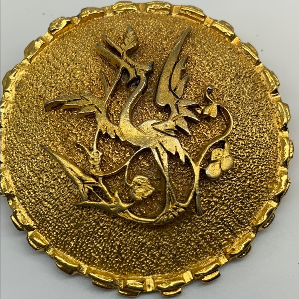 Fashion Heron brooch